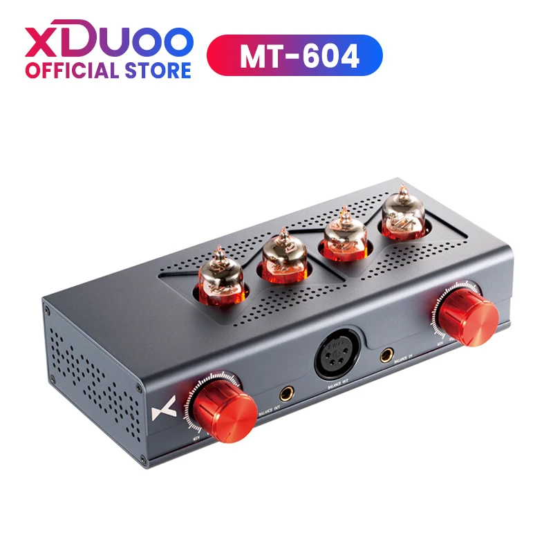 

XDUOO MT604 Headphone Amplifier Balanced Tube Amp 6J1 Pre Amp XLR/4.4MM Balanced Input/Output MT-604