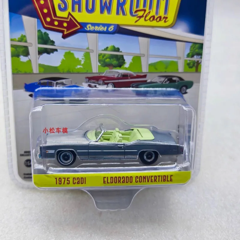 

Greenlight Diecast 1:64 1975 Cadi Eldorado Convertible Varnish Alloy Simulation Car Model Static Collection Souvenir Gift