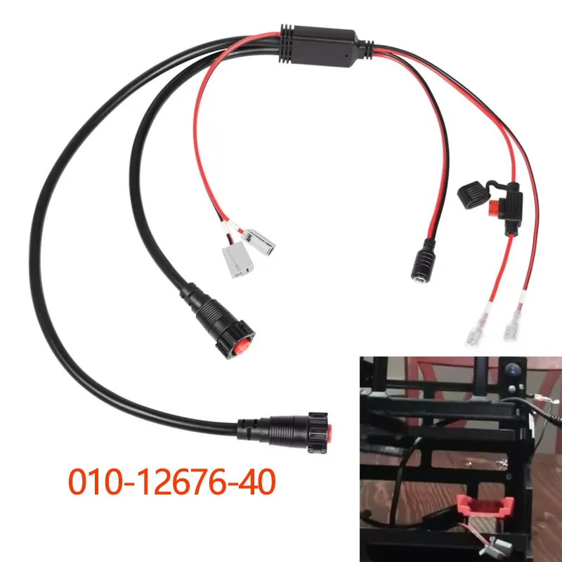 Garmin 010-12676-40 Power Cable Adapter Cord, Fit for Panoptix LiveScope & Ice Fishing Bundle System, for ECHOMAP Chartplotter