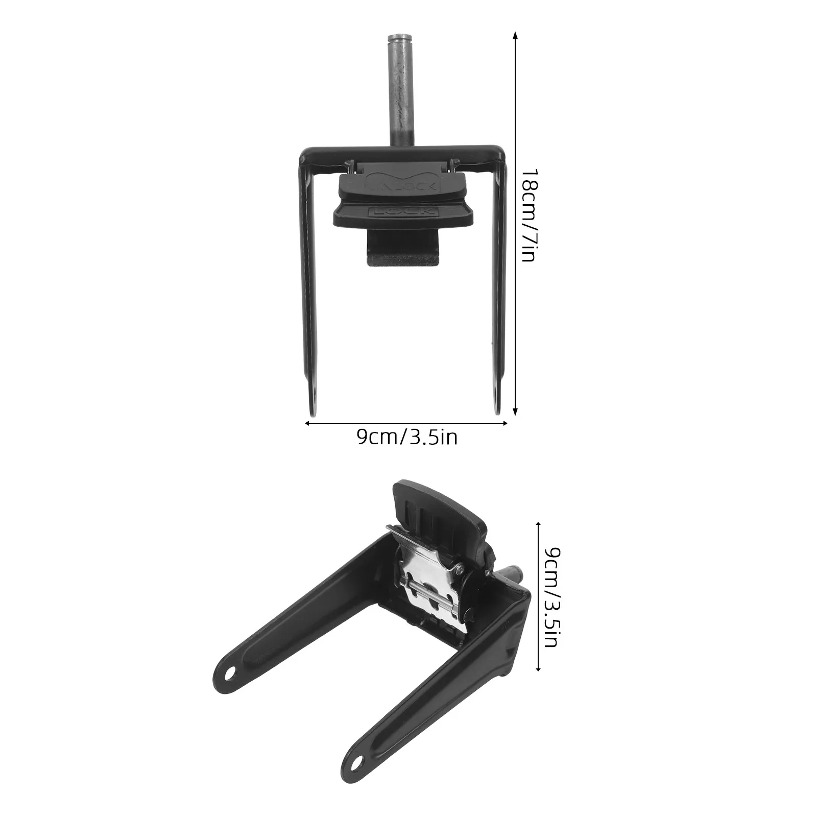 Brake Wheel Fixture Handcart Folding Wagon Replacement Fork Foot for 8 Inch Wheel Garden Maintenance Outdoor Camping Trolley
