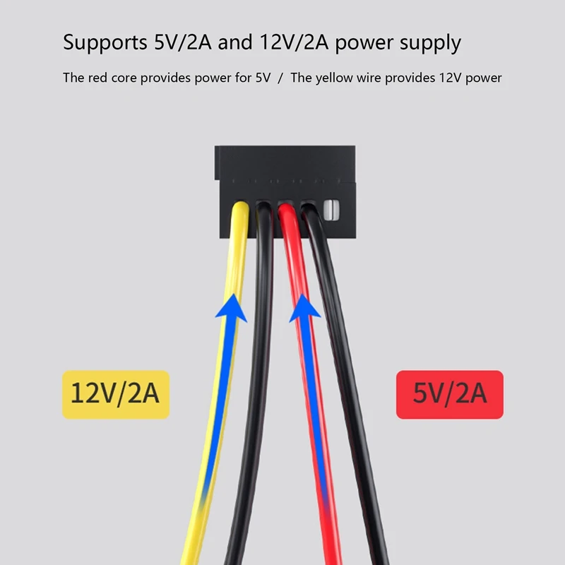 SATA Power Cable Splitter Cable 1 To 5 Hard Drive Disk Cable 4 Pin To 15 Pin Power Supply Splitter Cable Cord