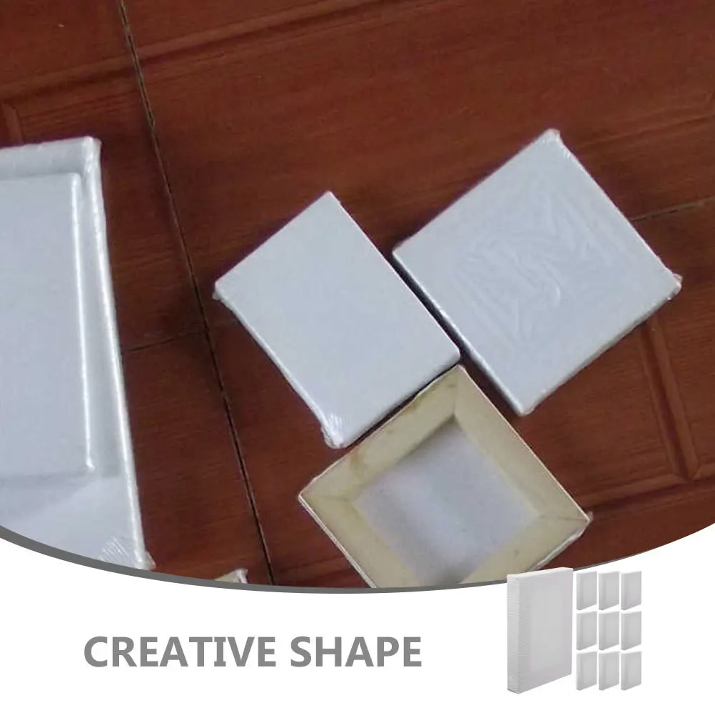 

5Pcs Mini Oil Painting Frames Creative Square Shape Practical Artist Painting Boards for Acrylic Watercolor Gouache