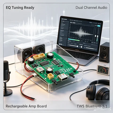 9-30V/3.7V-5V Bluetooth power amplifier board dual-channel 2x100W/2x25W supports APP mono 100W Mp3 Audio Sound module
