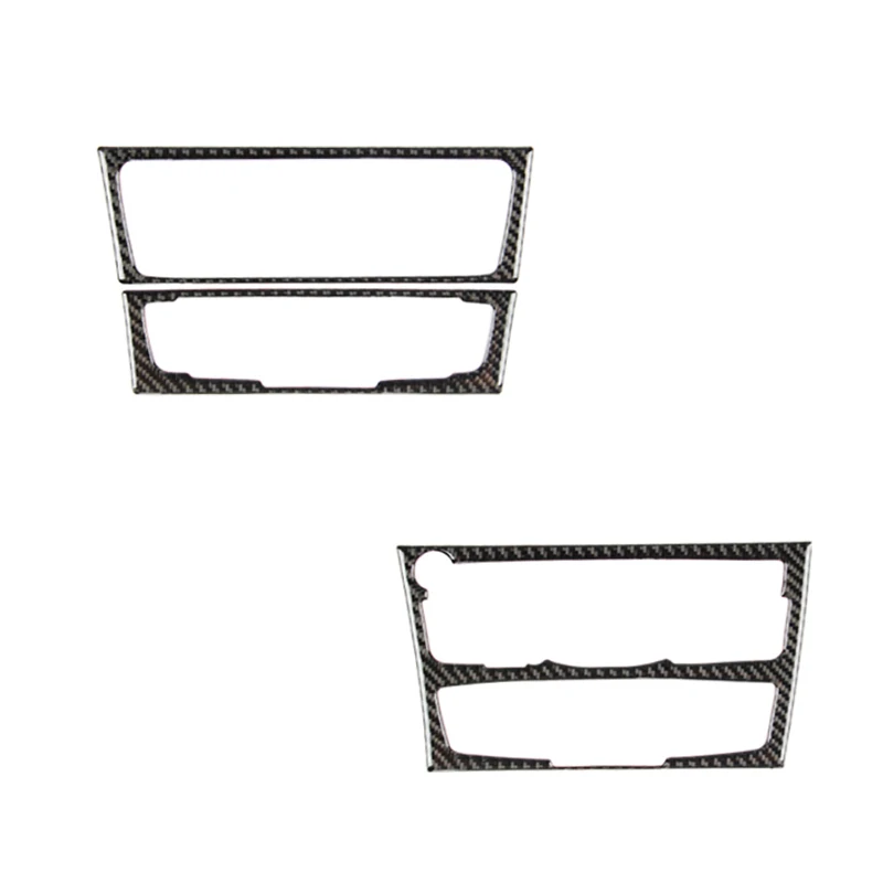 For Audi Q5 A4 B8 A5 2010 2011 2012 2013 2014 2015 Car Carbon Fiber Center Control CD Panel Cover  Trim