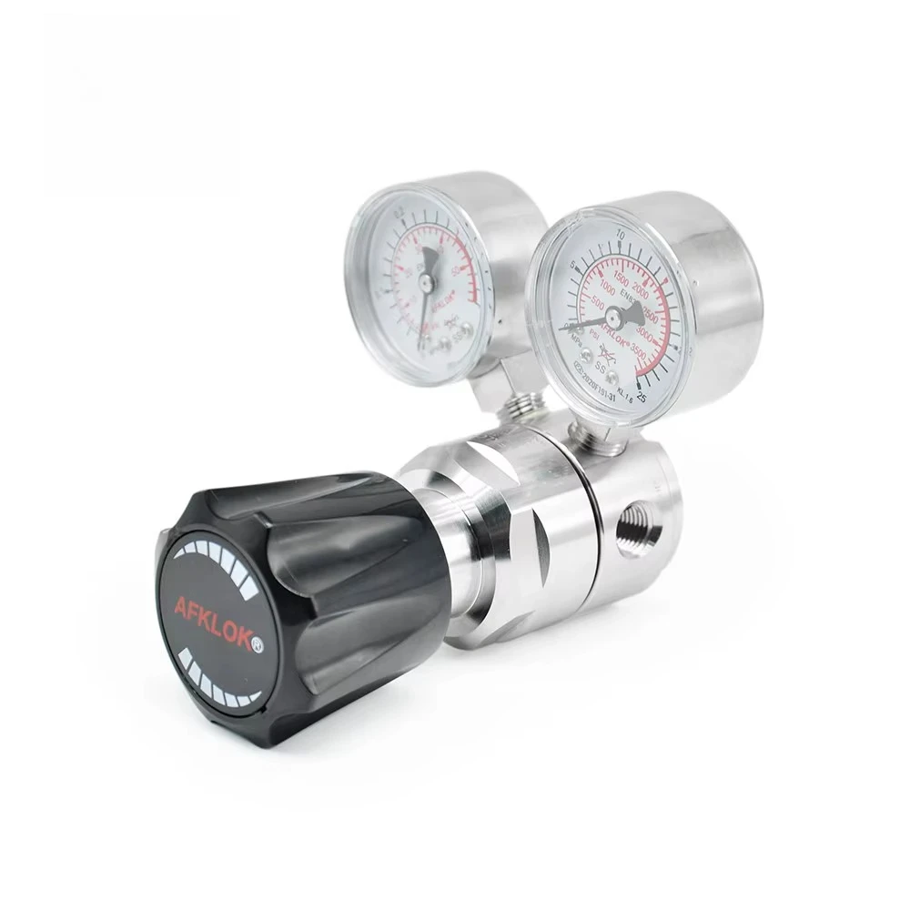 

Регулируемая латунная азотовая газовая труба с двумя маномерами, системная линия, регулятор Nalve для кислорода, CO2, гелиевого газа