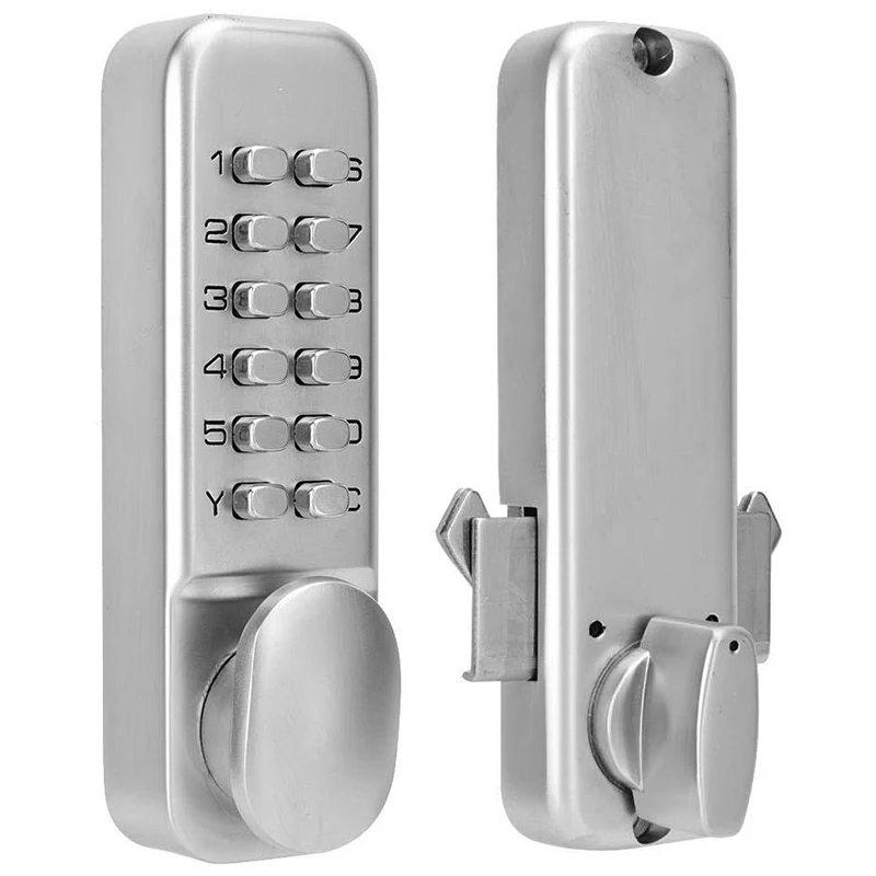 Mechanical Password Door Lock, 2-4 Digits Mechanical Code Lock Cabinet Indoor Outdoor Door Password Security Coded Lock (Style 2