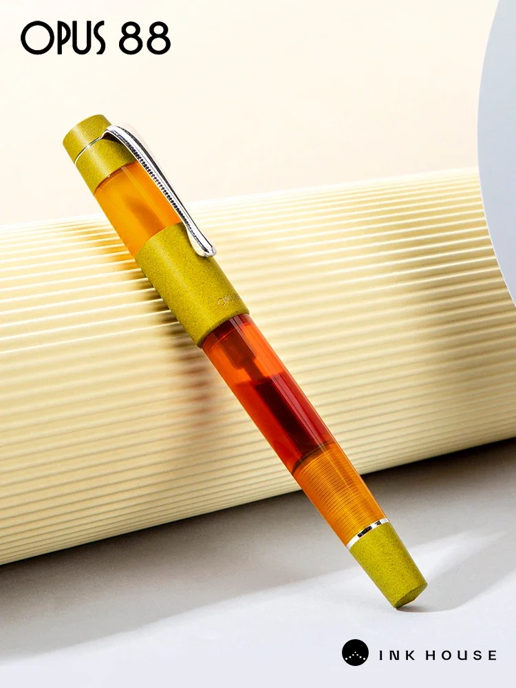 OPUS 88 KOLORO Color Series Hard Rubber Ebonite Fountain Pen JOWO Nib Drop-in Ink Pen Calligraphy Writing Gift Students Suppiers