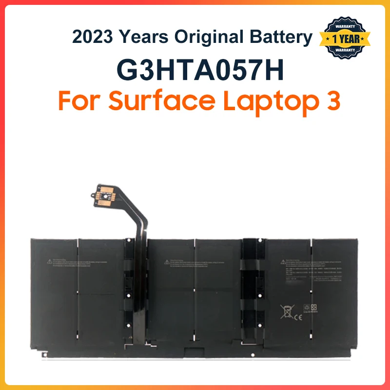 Battery Battery Baterai Laptop untuk Microsoft Surface Laptop 3 15 "1872 1873 7.58V 45,8wh 6041mAh