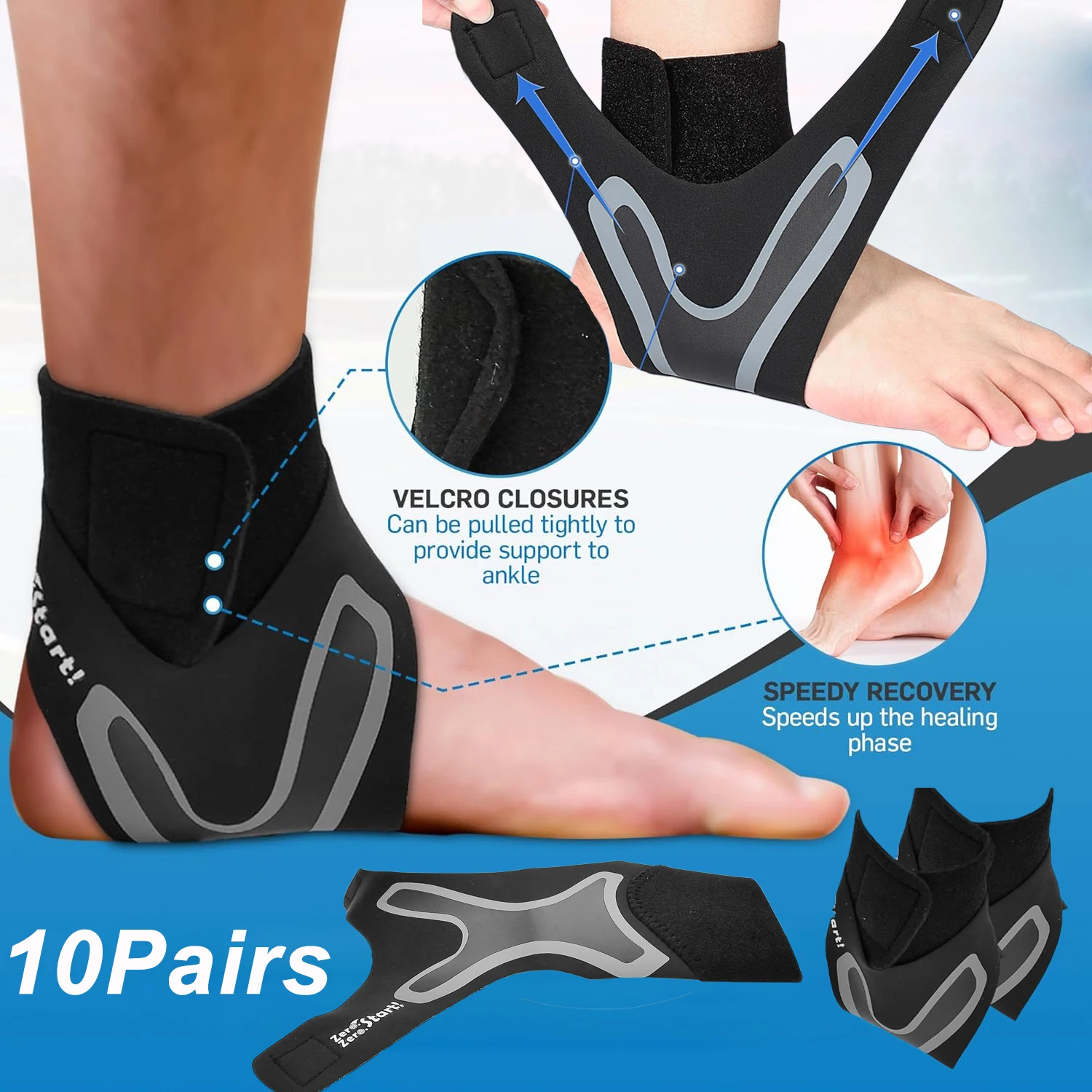 Sports Anklets Tendon Pain Relief Band Sprain Ankle Support Foot Sprain Wrap Basketball Football Athletic Sport Anklet Support