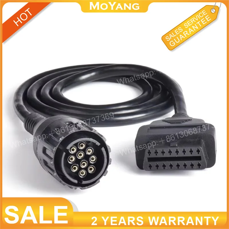 Motorcycle Diagnostic Cable For B-MW ICOM D  Adaptor 10 Pin to 16Pin OBD2 Scanner Extension for Automotive Repair