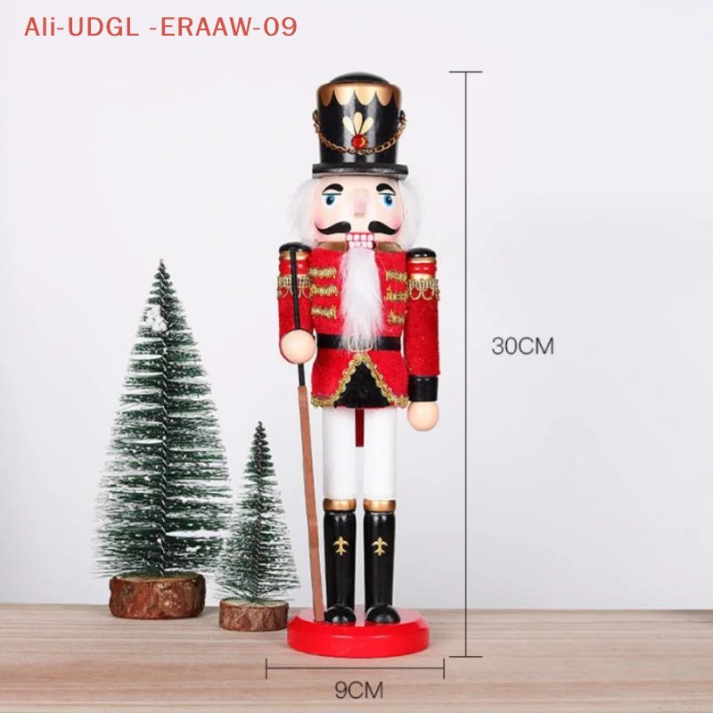 1 قطعة 30 سنتيمتر الكرتون الجوز الجندي ديكور المنزل عيد الميلاد زخرفة كسارة البندق الخشبية دمية سطح المكتب ديكور