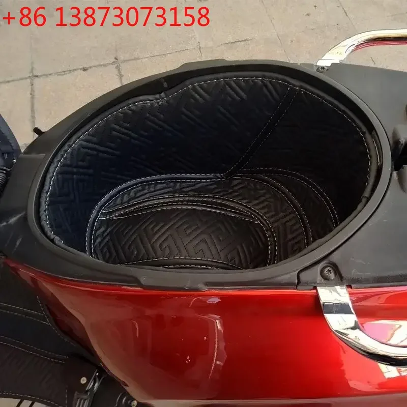 For Vespa PU Rear Trunk Cargo Liner Protector Motorcycle Seat Bucket Pad For Vespa Sprint150 Primavera150 Cushion Bag