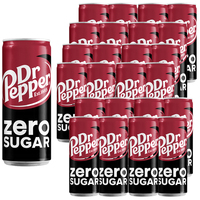 Dr Pepper Zero Carbonated Drink 330 ml x 24 PCs