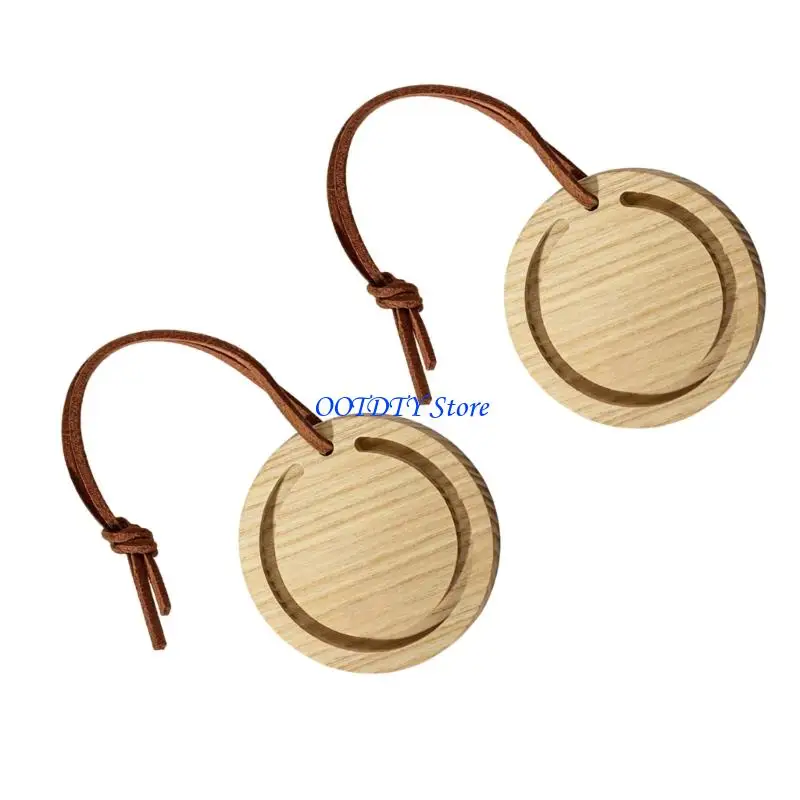 367A 2PCS Car Scent Disks Formed Fine Wax Or Walnut For Pleasant Interior for Home, Office, Car