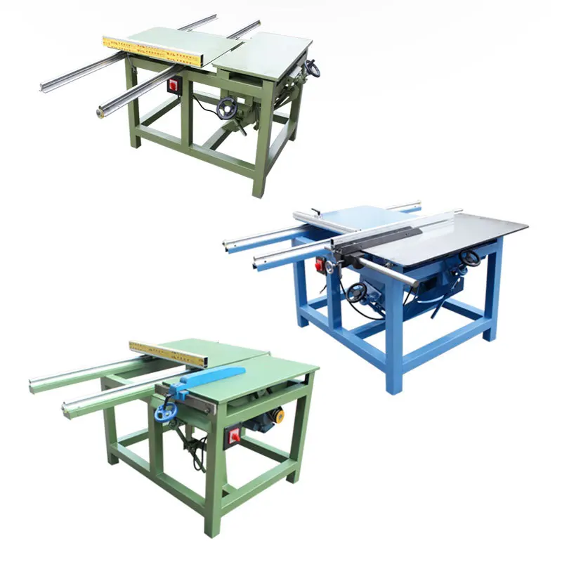 Simple woodworking machinery 45 degree slide table, simple push table saw, woodworking saw machine