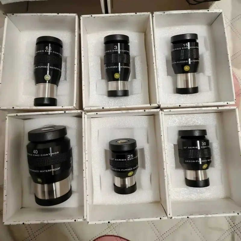 Explore Science 52-Degree Series Waterproof Telescope Eyepieces Argon Filled 1.25/2-Inch High-Power for Astronomical Observation