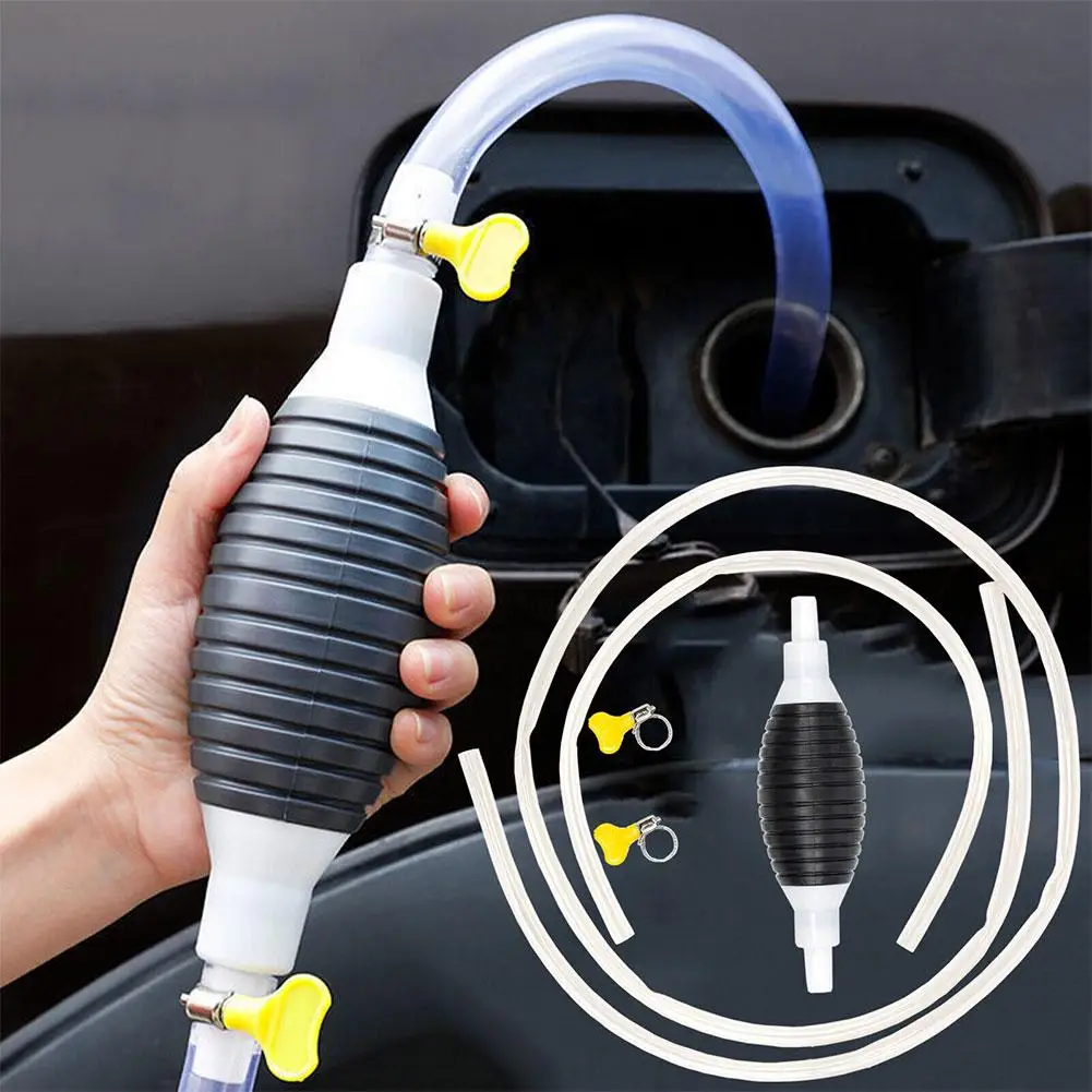 Manual Oil Pump Gasoline Suction Device Fuel Pump Car Saver Diesel Transfer Suction Gasoline Oil Cup Fuel Car Oil Siphon Pu T9H2