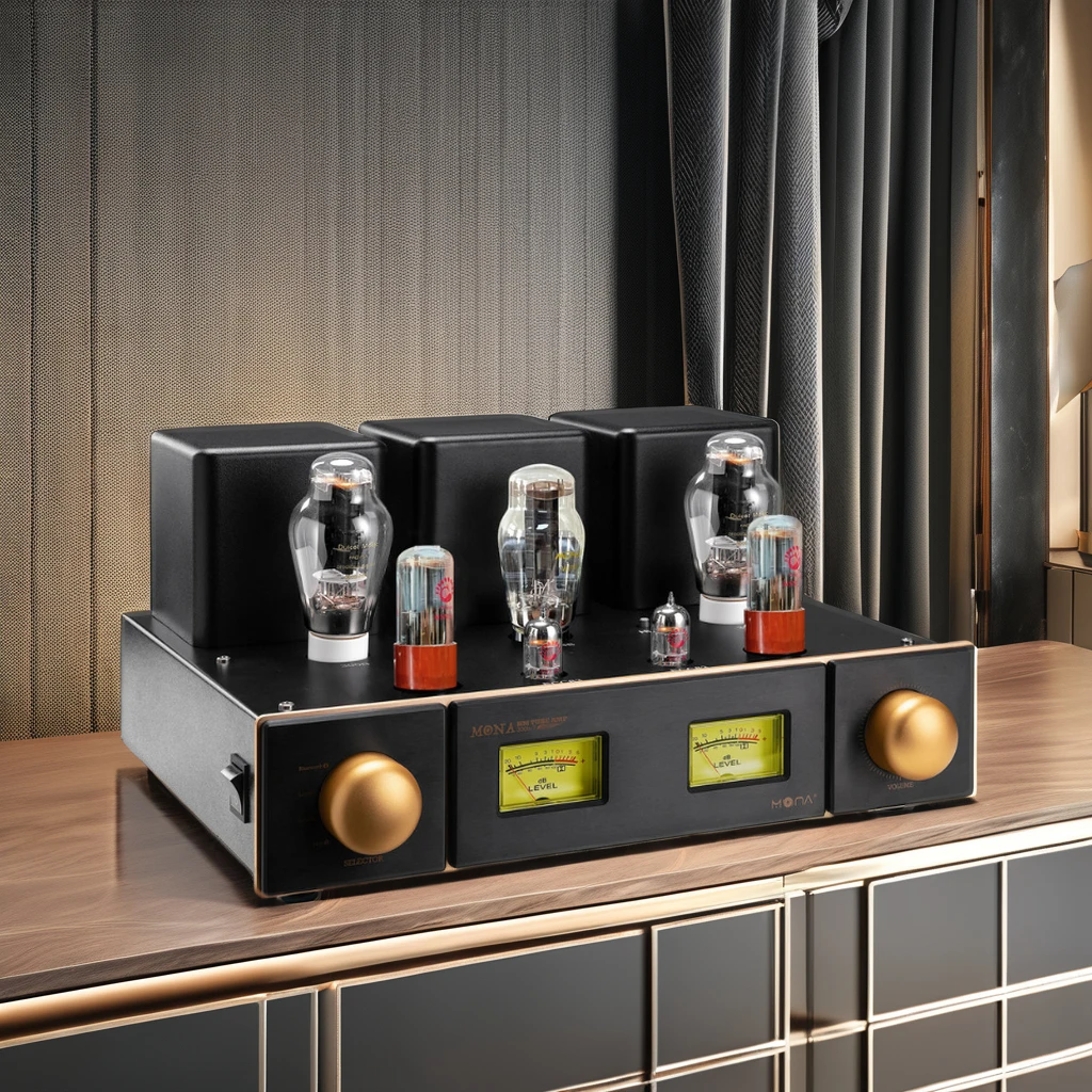 Combined Single Ended Class a Vacuum Tube Machine Power Amplifier 300B 12W + 12W 110V / 220V