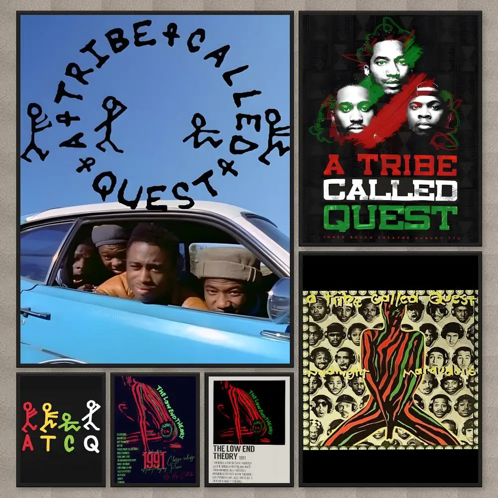 Band A Tribe Called Quest Poster Waterproof Sticky Wall Art Print For Bedroom Living Room Hallway Bar Home Decor