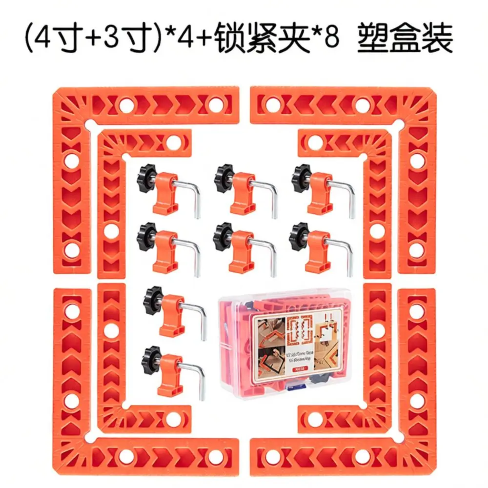 Corner Clamp Positioning Square For Woodworking ABS Tool 90 Degree L Shaped Ruler For Carpentry Assembly Kit
