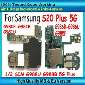Bilashmart 5G Samsung Galaxy S20 Ultra Plus G988B G988U S20 G980F G981U G981B S20 Plus G985F G986B G986U Unlocked Motherboard
