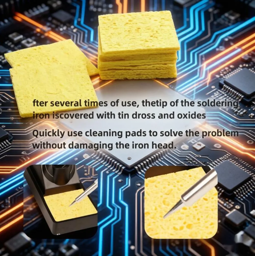 

Soldering Iron Instantly Removes Dross Oxidation Lead-Free Safe High Temp Resistant Must-Have Soldering Station Accessory Tools