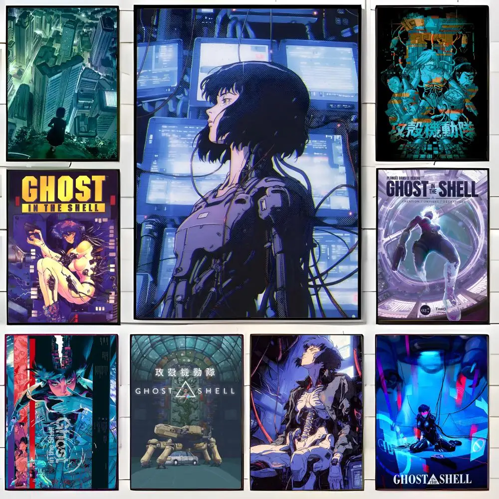 G-Ghost I-In The Shell Movie Poster Canvas Wall Art Print Poster Decorative Mural Home Decor Gift Unframed