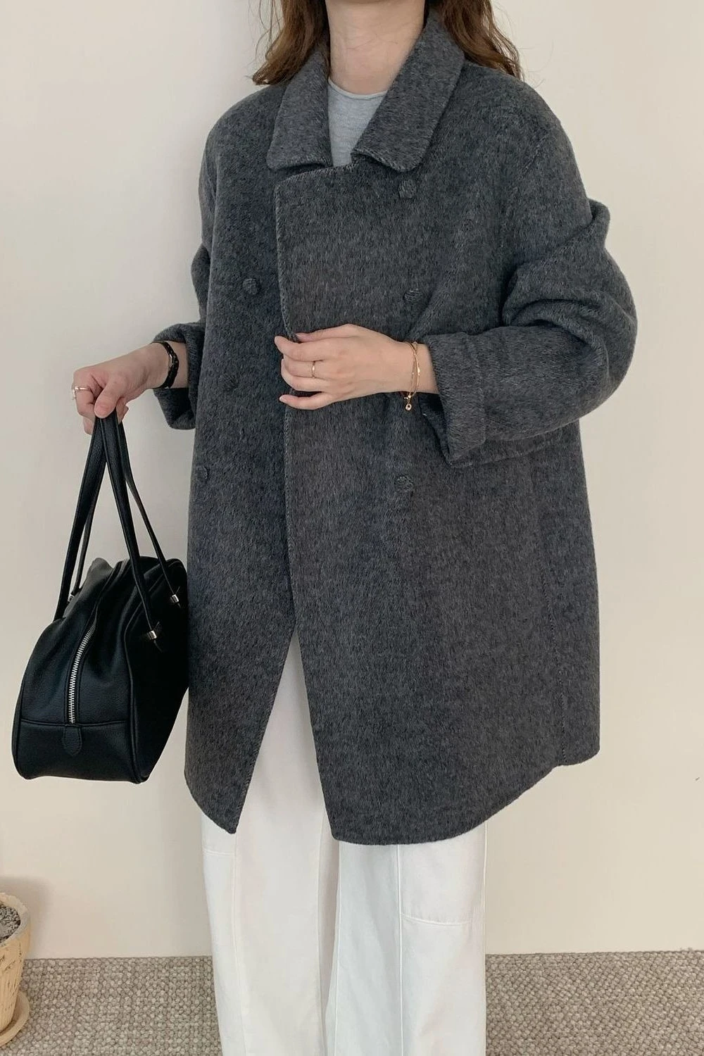 2026 Autumn and Winter Fashionable Women's Woolen Coat Loose Casual Windproof Coat
