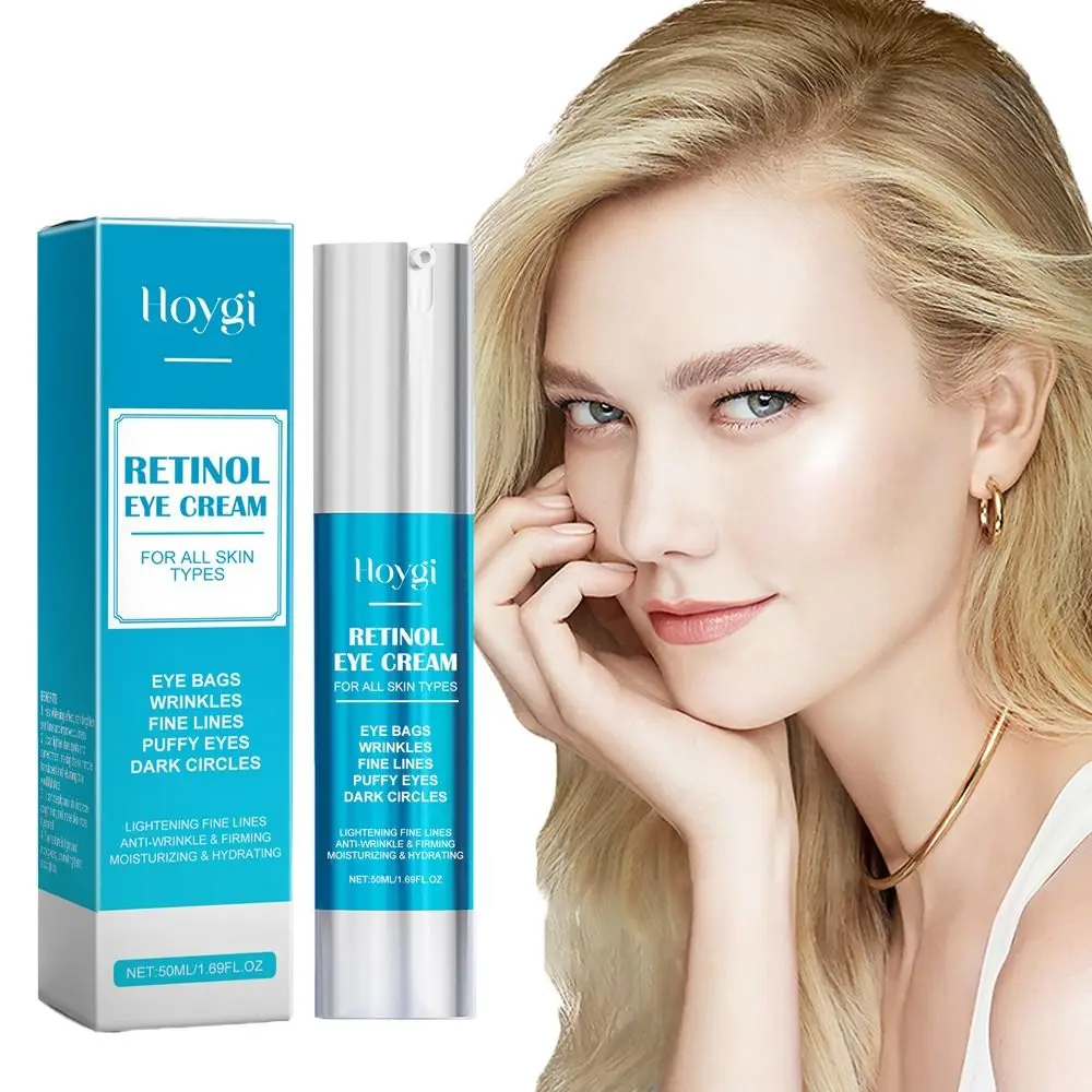 50ML New Dark Circles Retinol Under Eye Cream Fade Wrinkles Fine Lines Skin Care Treatment Eye Cream for Women and Men