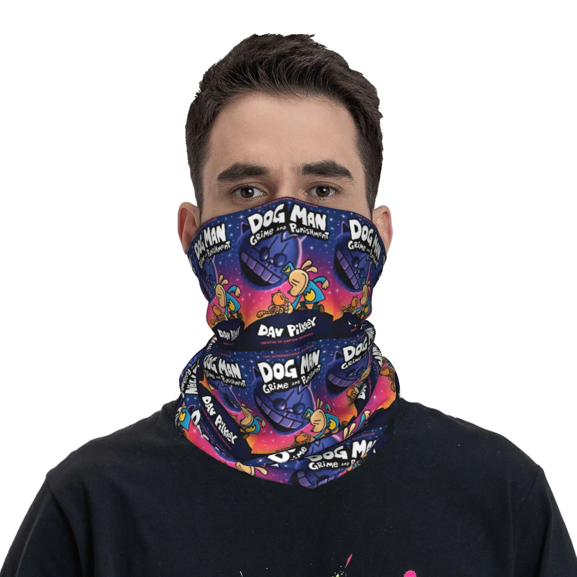 Dog Man Dogman Movie 2025 Comic Bandana Neck Gaiter Printed Mask Scarf Multi-use Headwear Cycling For Men Women Adult Breathable