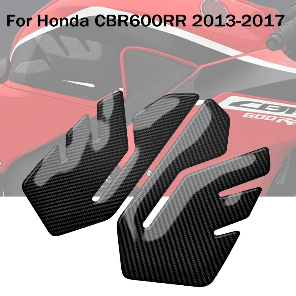 

for Honda CBR 600RR 2013-2017 Motorcycle Carbon Fiber Side Fuel Tank Knee Protector Anti Slip Protection Sticker