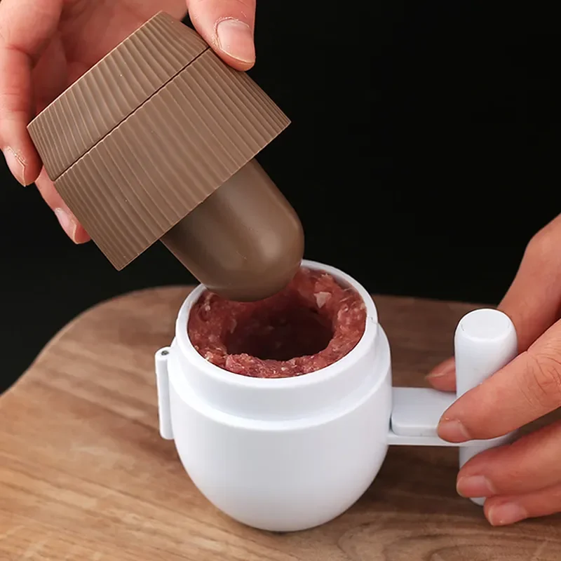 غير عصا محشوة كرات اللحم لصنع اللحوم ، ساندويتش المشكل ، كرات اللحم والكرة الأرز ، أدوات المطبخ ، صنع قالب ، لتقوم بها بنفسك ، 2 قطعة/المجموعة #2