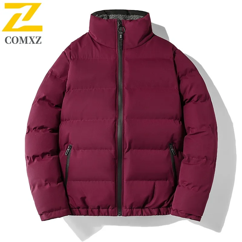 

COMXZ Men Parker Coat Fashion Hong Kong Style Classic Loose Windproof Camping Picnicking Winter Padding 2025 Travel Casual Coat
