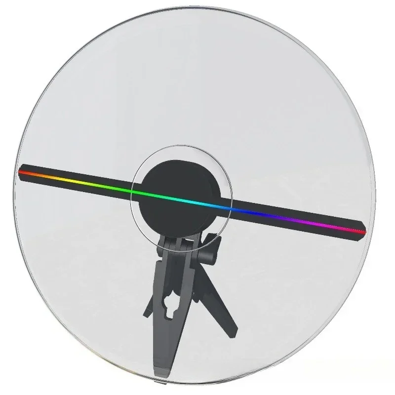 Naked eye 3D holographic fan advertising screen Mobile power supply Type-C port suspension stereoscopic imaging