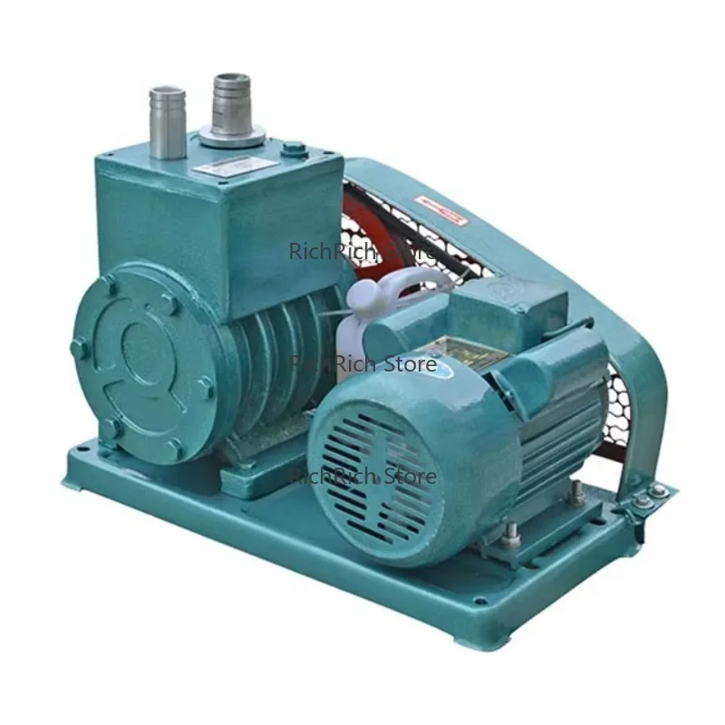 2X Belt Pulley Drive High Vacuum Double Stage Rotary Vane Vacuum Pump Vacuum Defoaming Machine