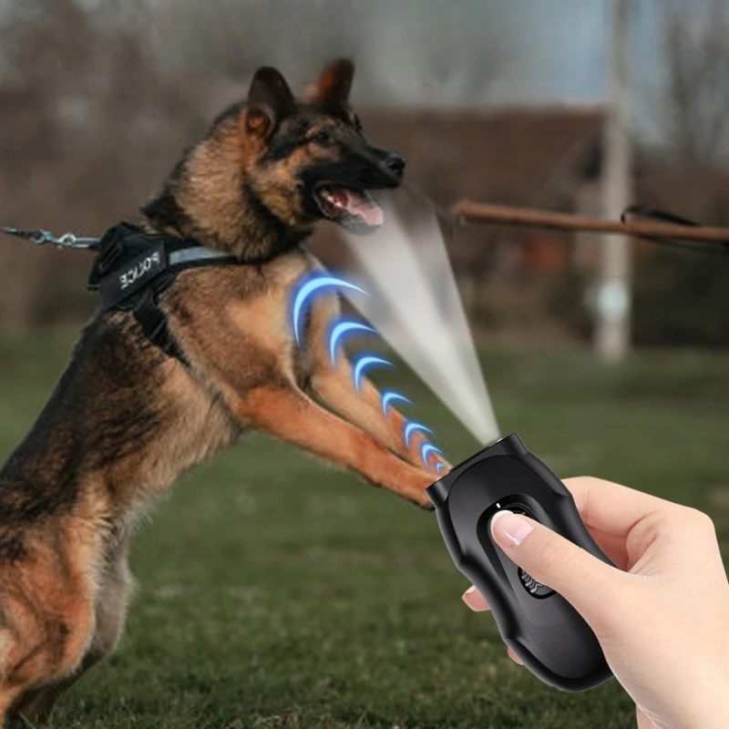 

Ультразвуковой репеллент для собак, устройство для остановки лая, портативное портативное уличное устройство для домашних животных, аксессуары для собак, тренировки