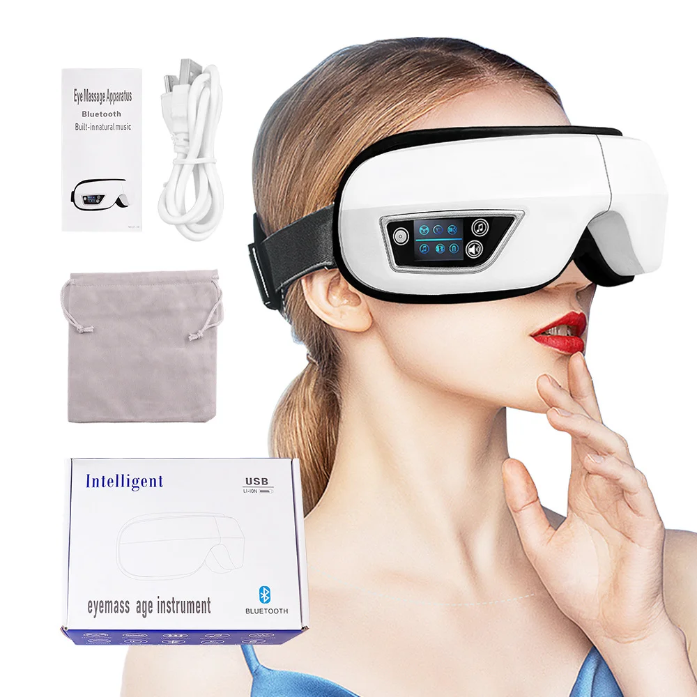 

6D Smart Vibration Eye Massager Airbag Compress Eye Care Instrument Bluetooth Music Eye Massage Sleep Mask Eye Relax Fatigue