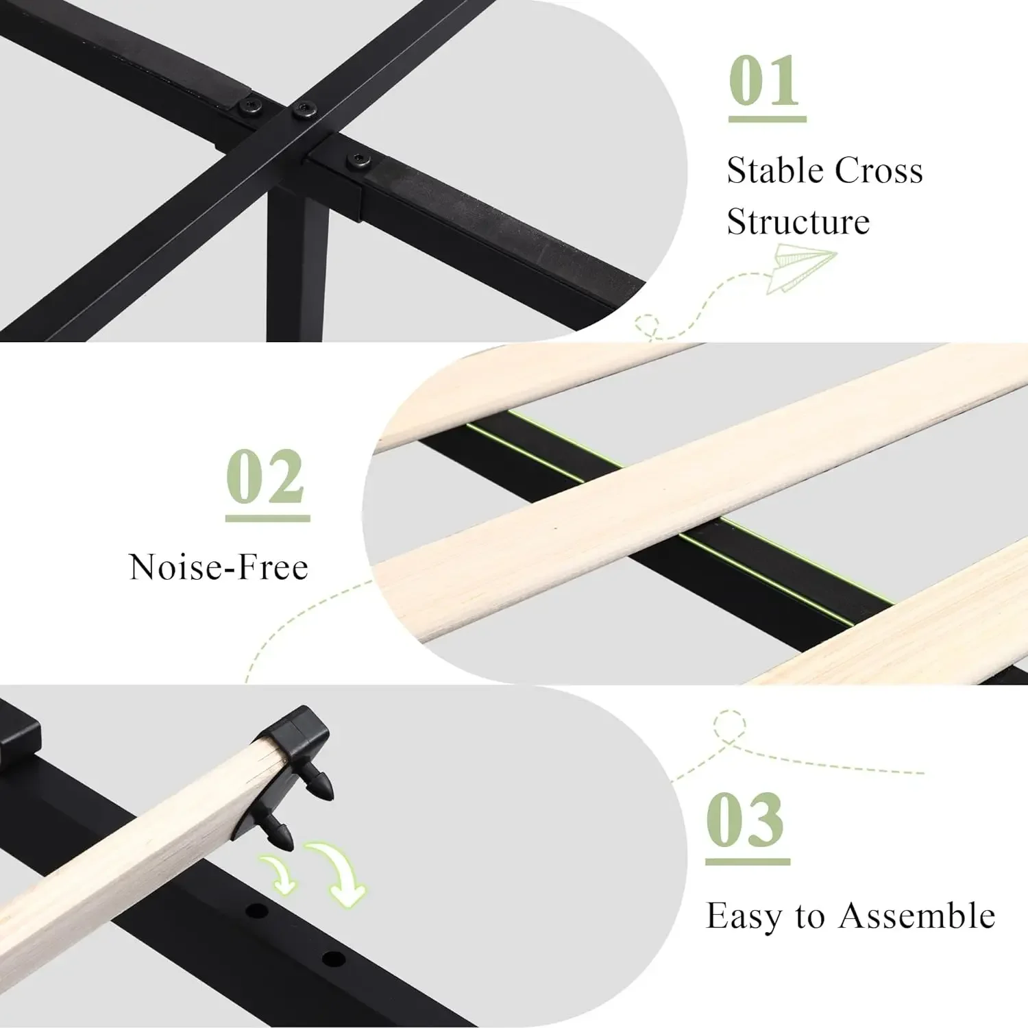 Queen Size Bed Frame with 4 Storage Drawers, Upholstered Storage Bed with Charging Station, Tufted Wingback Storage Headboard