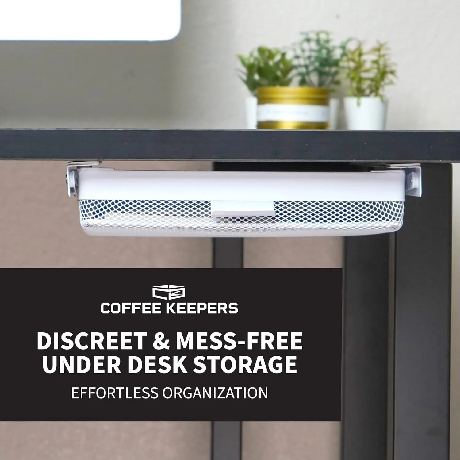 

Everything Keeper - Organizer For Home, Kitchen, Bathroom, Rv, Small Spaces - Storage Organizers - Compact Metal Basket - Under