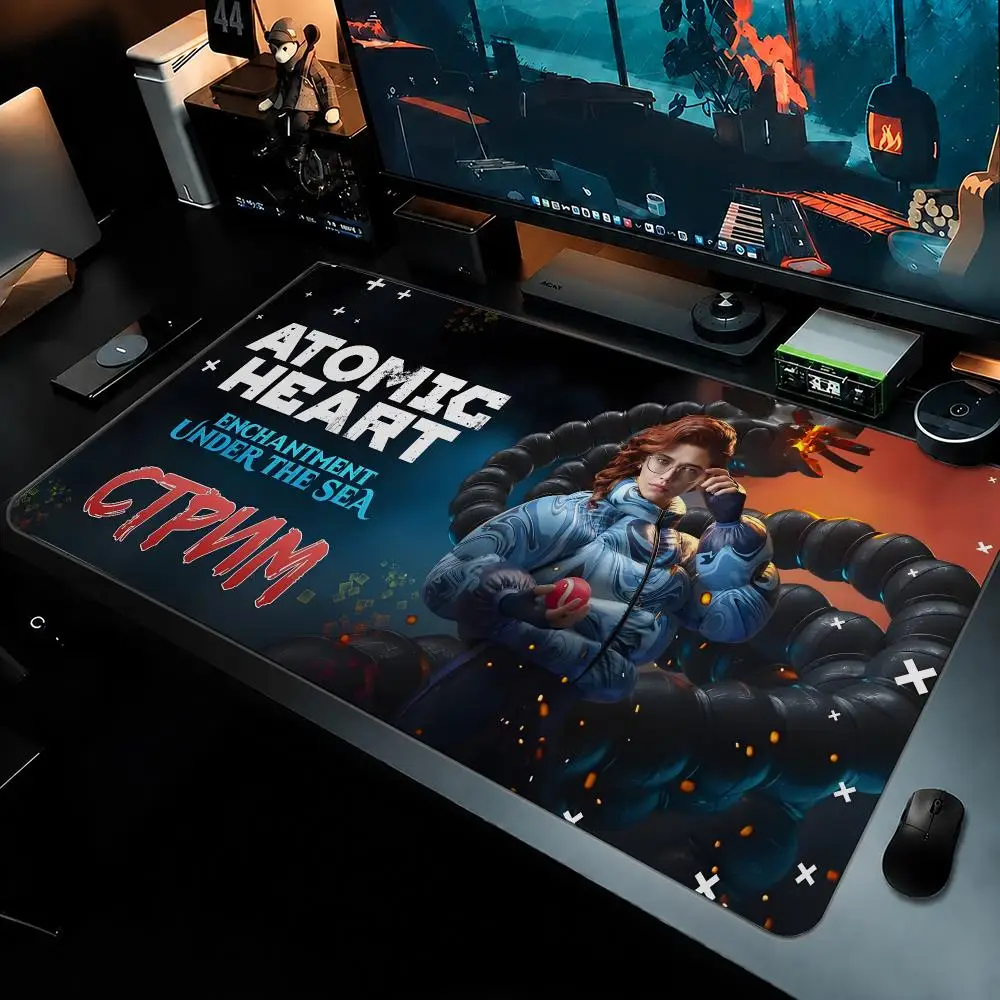 Atomic Heart Mouse Pad Large Mouse Pad For Computer Laptop Keyboard Gaming Desk Mat Gamer Office Accessories