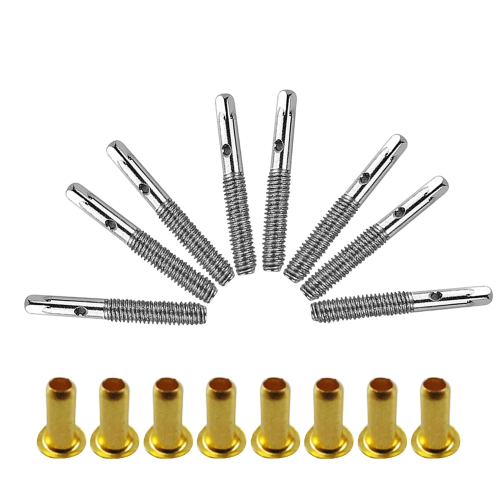 

8 Sets String Screw Accessories Instrument Pegs Part Piano Loose Tuning Pins Bridge Metal Tuner