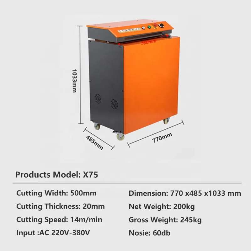500mm Wholesale Carton Box Shredding Machine Supplier Industrial Paper Shredder for Honeycomb Cardboard