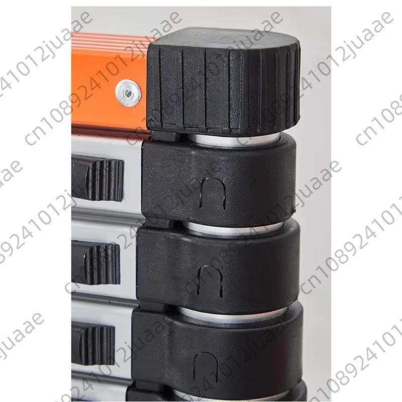 Extra thick and telescopic portable ladder with hook, long straight bamboo ladder, lifting aluminum ladder