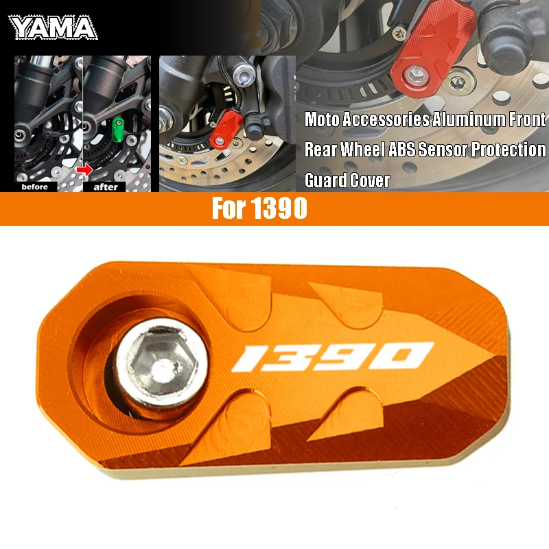 

For KTM Duke 1390 Super R 2023-2025 DUKE 1390 Super R EVO Moto Accessories Front Rear Wheel ABS Sensor Protection Guard Cover