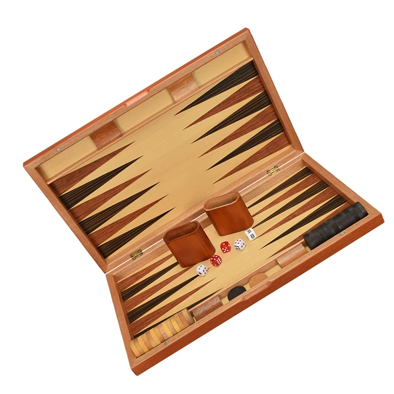 Top!-Backgammon Western Land War Chess Set With Leather Case,Board Game,Travel Strategy Backgammon Game Set For Adults