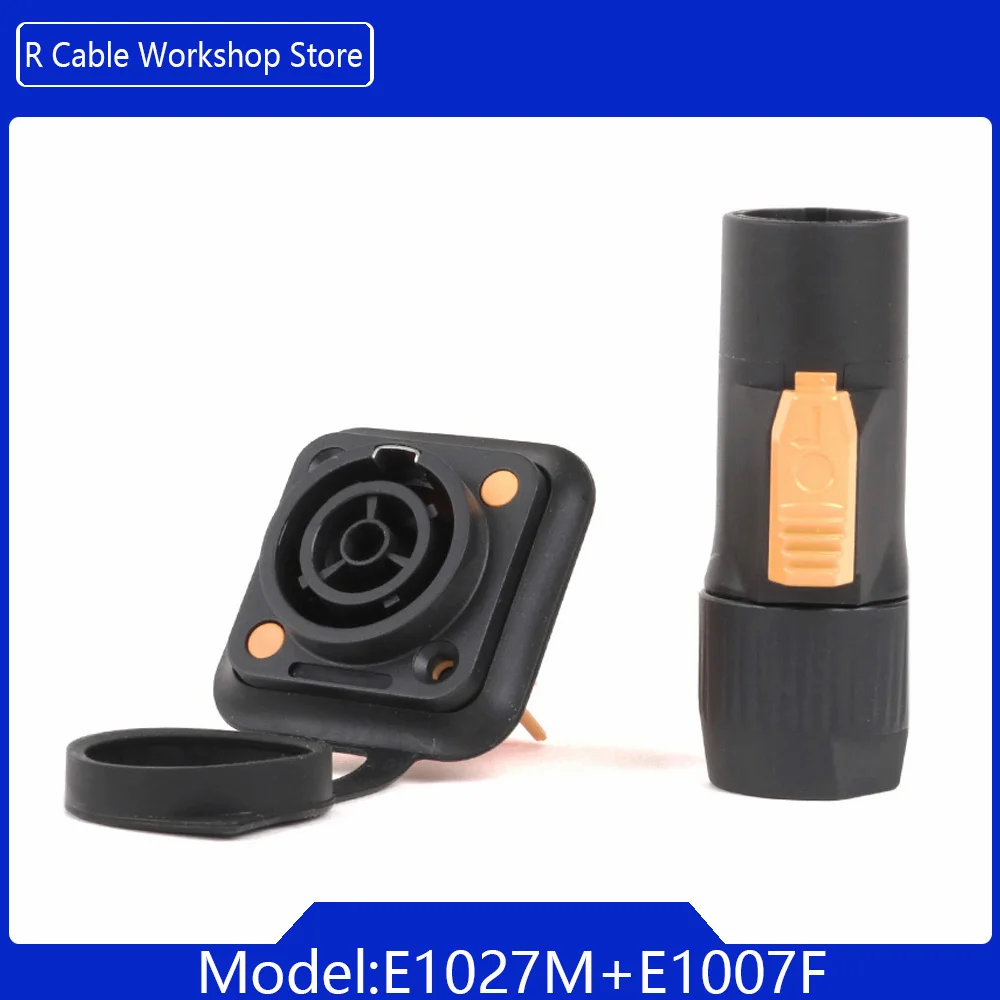 2 Stuks 3 Pins IP65 Waterdichte Vergrendeling Powercon Connector 20A 250V Power Stekker Of Vrouwelijke Chassis Socket connector