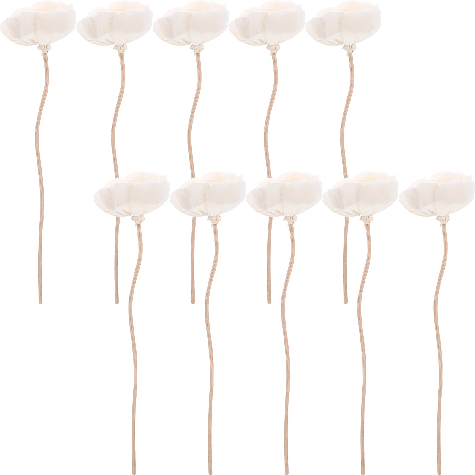 

10pcs Aroma Reed Diffuser Sticks Natural Rattan Essential Oil Diffusers For Home Flower Design Scented Aromatherapy Decor Aroma