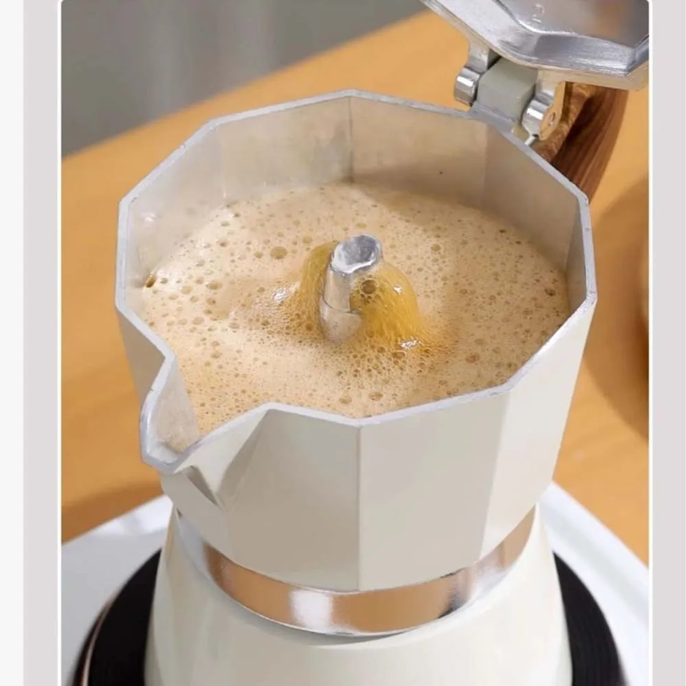 Aluminum Italian Moka Espresso Coffee Maker Percolator Stove Top Pot Kitchen Tools Stovetop Coffee Make With filter Paper