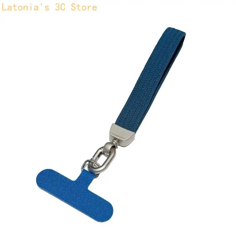 Textiles Handy-Handgelenk-Trageband mit Metallclip und Karteneinsatz für den pendeltauglichen, reisefreundlichen täglichen – Detail 4