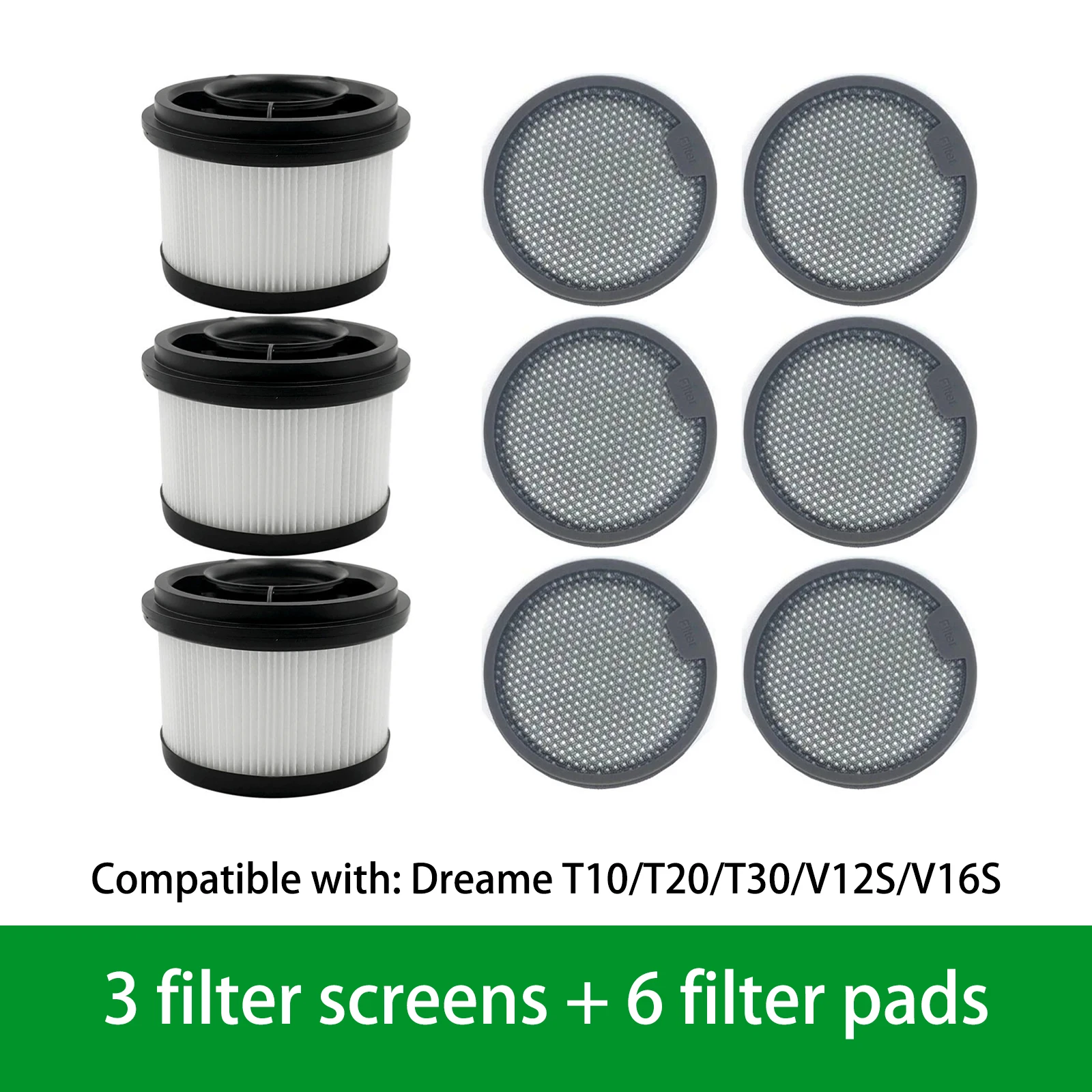 

Compatible with Dreame Handheld vacuum cleaners T10/T20/T30/V12S/V16S and Xiaomi G9/G10 filter cotton replacement filters
